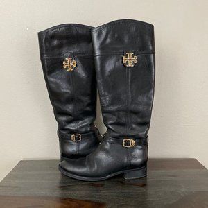 Tory Burch Black Leather Boots